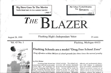 The Blazer, volume 43, issue 1. August 1990