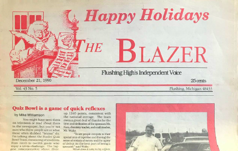 The Blazer, volume 43, issue 5. December 21, 1990