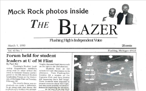 The Blazer, volume 43, issue 7. March 5, 1991