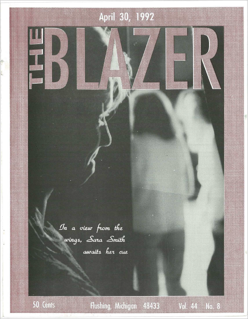 The Blazer, volume 44, issue 8. April 30, 1992