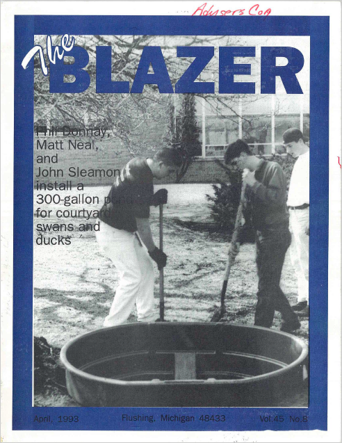 The Blazer, volume 45, issue 8. April 1993