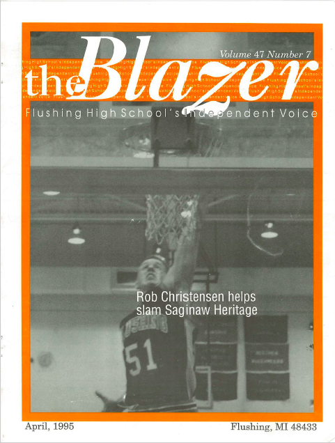 The Blazer, volume 47, issue 7. April 1995