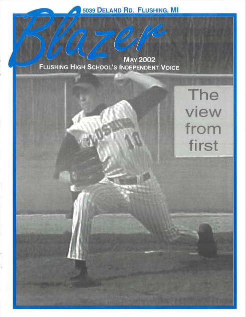The Blazer, volume 54, issue 8. May 2002
