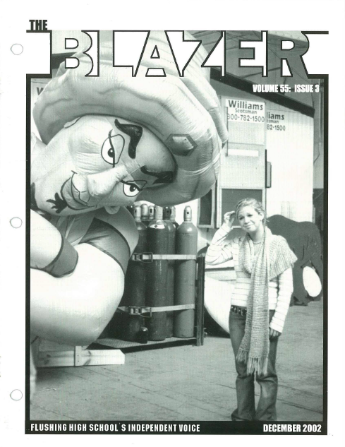 The Blazer, volume 55, issue 3. December 2002