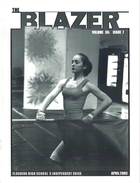 The Blazer, volume 55, issue 7. April 2003