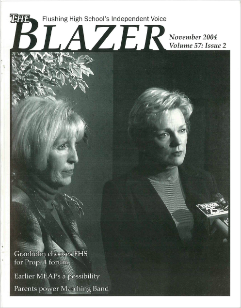 The Blazer, volume 57, issue 2. November 2004