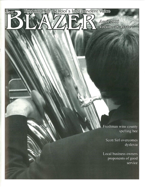 The Blazer, volume 58, issue 7. April 2006